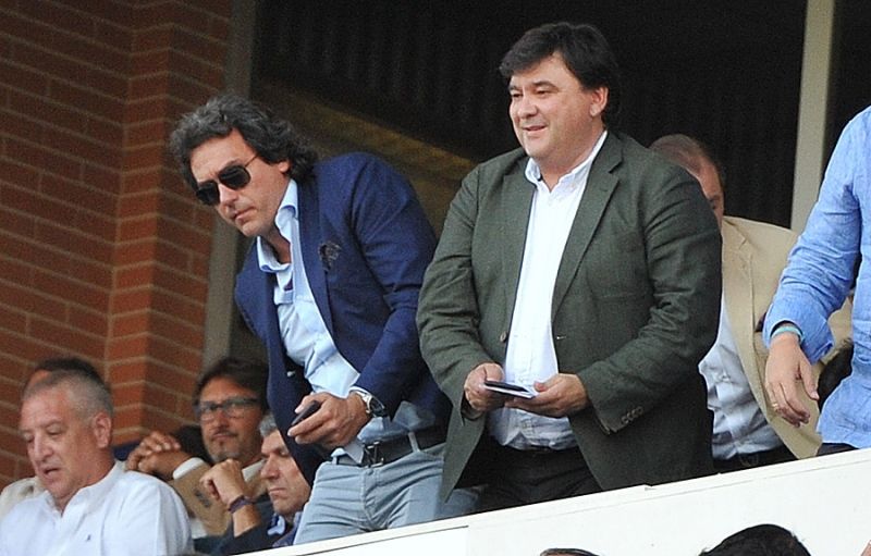 Juanma López vio el Recre-Cádiz en el palco