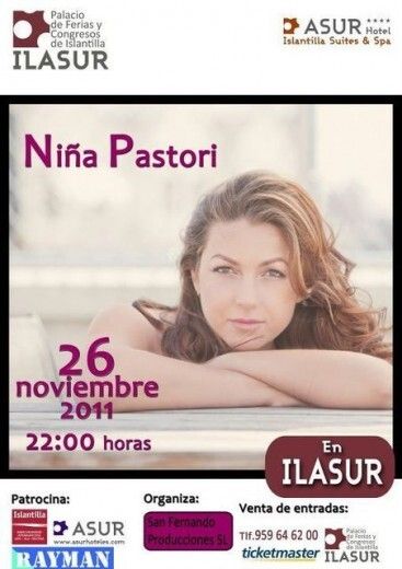 Niña Pastori ofrece un concierto el 26 de noviembre en Islantilla