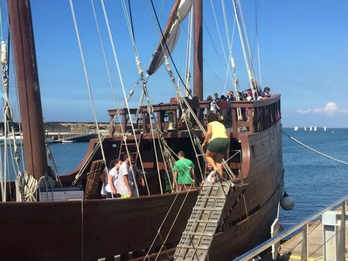 La Boa Esperança se podrá visitar hasta este viernes en el puerto de Mazagón