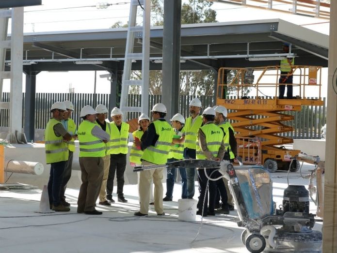 Las obras de la nueva estación de trenes están ya al 70% de ejecución