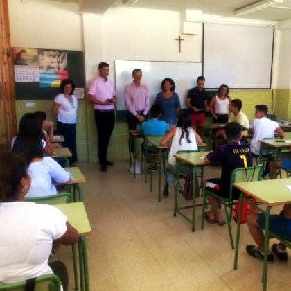 869 alumnos vuelven a las clases de Secundaria, Bachillerato y Formación Profesional en Valverde