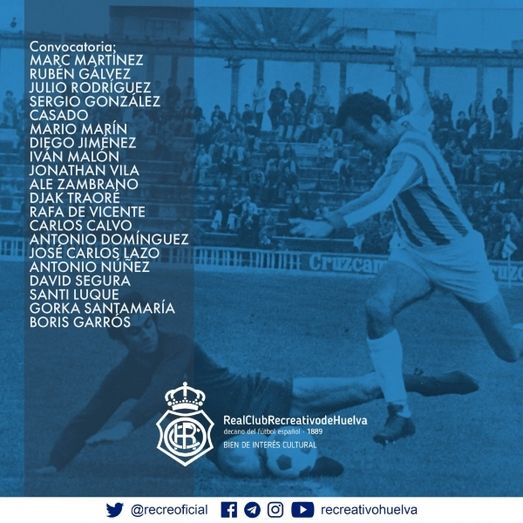 Casquero cita a 20 jugadores para recibir a la Balona y sigue sin contar con los canteranos Iván Robles y Diego Vargas