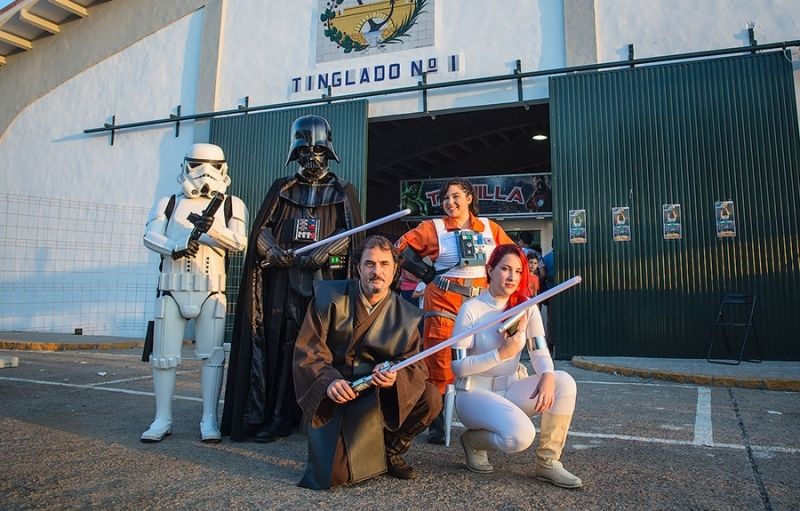 Los personajes de Star Wars dieron vida a la muestra 'Heroes y Mitos Experience'