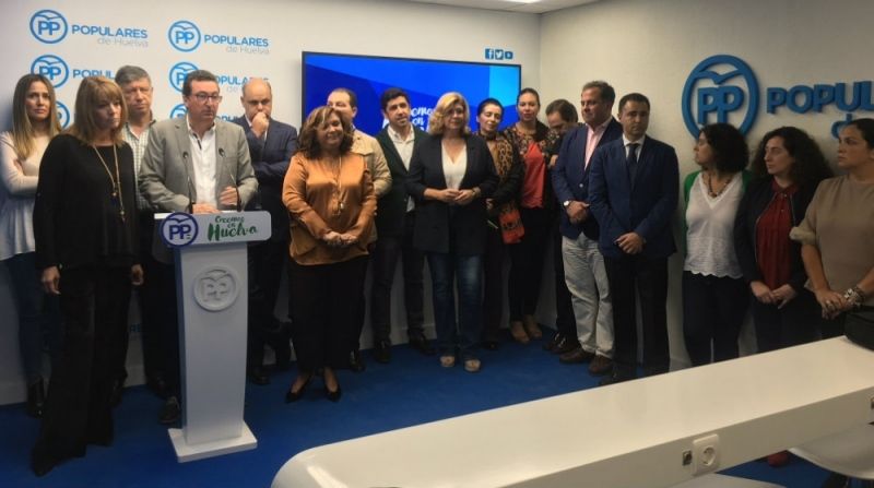 El PP de Huelva trata de acallar rumores y de trasladar un mensaje de unidad