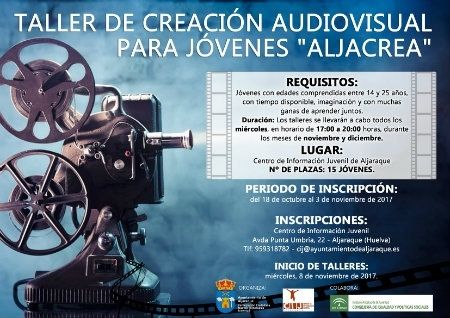 Luis Suan impartirá un taller de creación audiovisual para jóvenes en Aljaraque