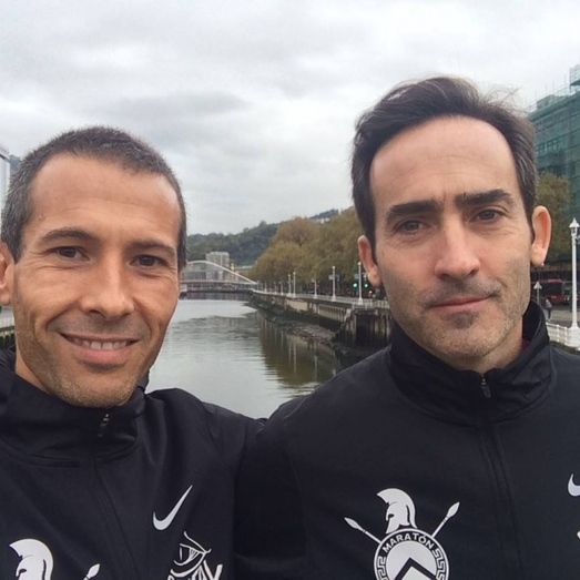 Gran papel de José Luis Ferrer (1:13:55) y Enrique Román (1:14:04) en la Media Maratón de Bilbao