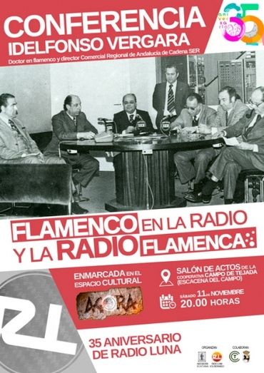 Una conferencia de Ildefonso Vergara sobre radio y flamenco para celebrar los 35 años de Radio Luna de Escacena