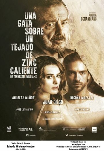 Juan Diego llega al Teatro Sierra de Aracena con 'Una gata sobre un tejado de cinc caliente'