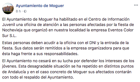 El runrún: Un fracaso de cotillón en Moguer