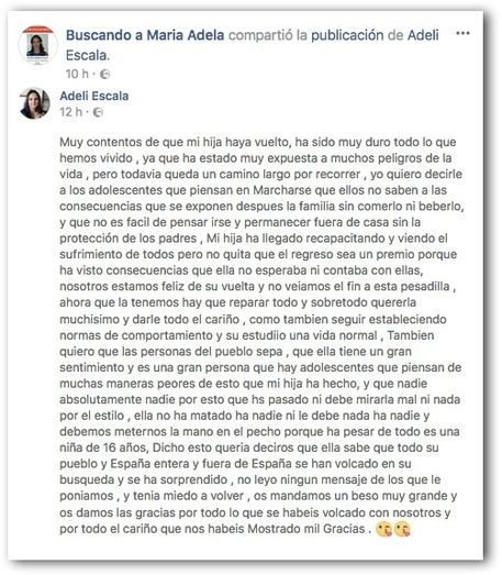 El runrún: ‘Comprensión’ (y cámaras) para María Adela