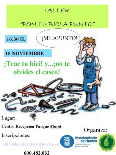 El Ayuntamiento organiza el taller 'Pon tu bici a punto' en el Parque Moret este martes