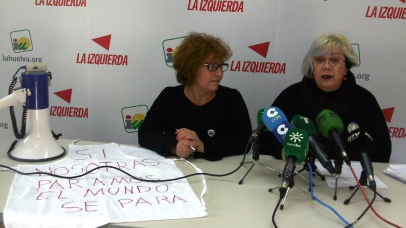 IU llama a las mujeres de Huelva a secundar la Huelga Feminista convocada para el día 8 de marzo