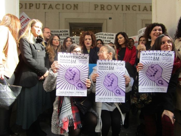 Diputación, Ayuntamiento, Junta y UHU proclaman que “ahora, más que nunca, es el momento de las mujeres”