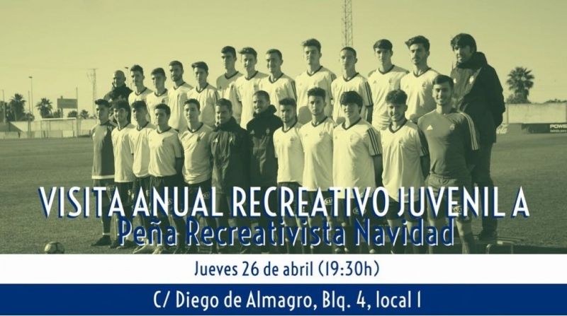 El Recre juvenil realiza este jueves su tradicional visita a la Peña Navidad