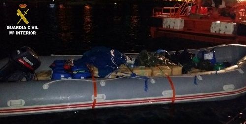 La Guardia Civil duplica la droga aprehendida en 2017 respecto al año anterior y alcanza los 8.369 kilos