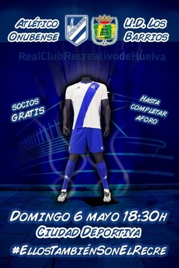 El Recre hace un llamamiento a la afición para que acuda el domingo por la tarde a la final del Atlético Onubense con los Barrios