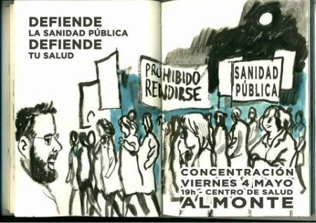 Almonte sale a la calle para pedir 'una sanidad pública digna y de calidad'