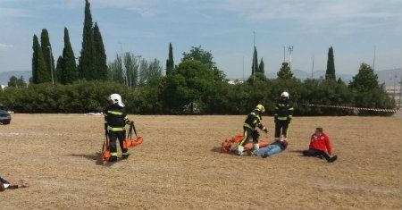 Trasladan en helicóptero al Virgen Macarena de Sevilla a un varón que sufrió signos de infarto cuando regresaba con su hermandad desde El Rocío