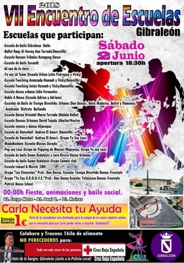 25 escuelas de baile organizan el VII Encuentro Solidario para recoger alimentos a favor de Cruz Roja