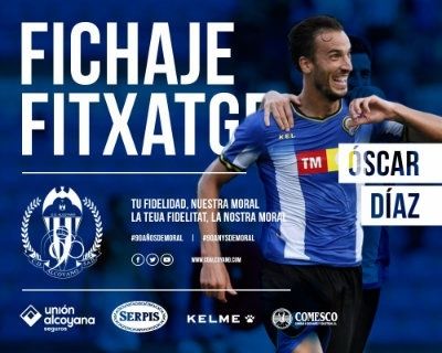 El exrecreativista Óscar Díaz ficha por el Alcoyano