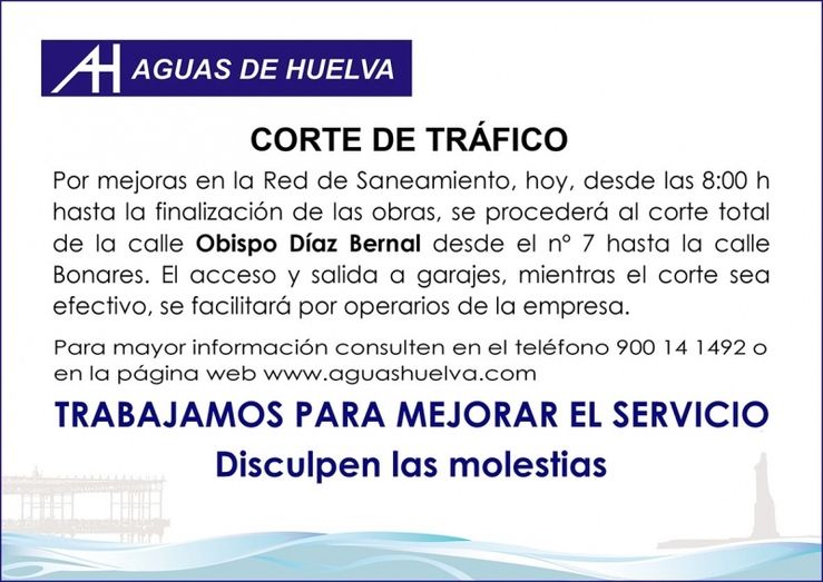Corte total al tráfico de la calle Obispo Bernal de la capital por mejoras en la red de saneamiento