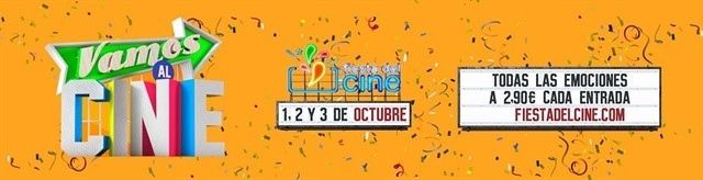 La Fiesta del Cine vuelve del 1 al 3 de octubre con entradas a 2,90 euros