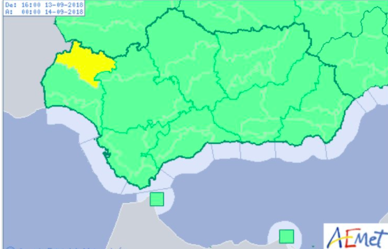 Se activa el aviso amarillo por tormentas en la Sierra