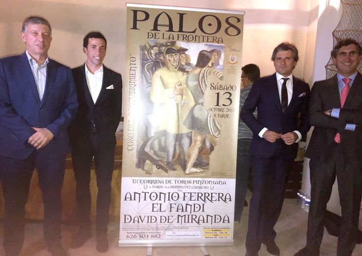 De Miranda, Ferrera y El Fandi comparten cartel para la Corrida Pinzoniana de Palos