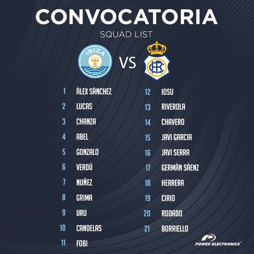 Palop cita a toda la plantilla para su debut en el Ibiza-Recre