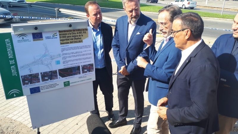 Comienzan las obras para la mejora del tráfico en los accesos al puente del Odiel