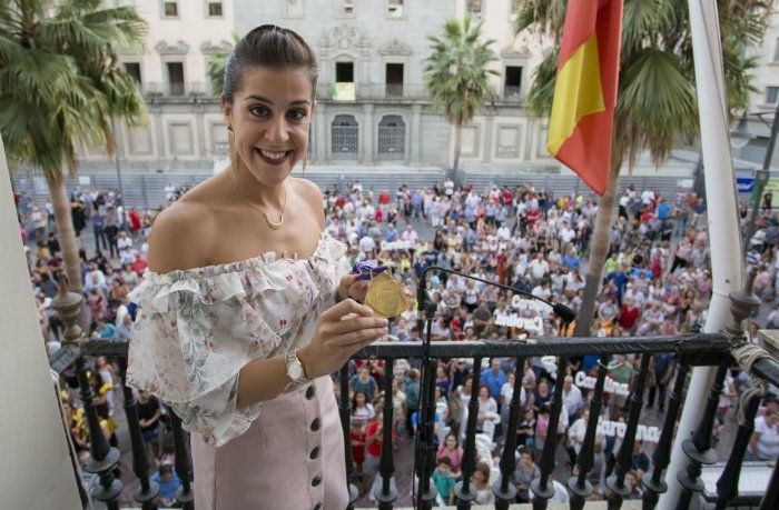 Carolina Marín, aclamada en Huelva: “Siempre me voy a sentir orgullosa de ser de esta bonita tierra”