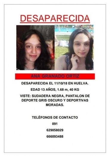 Denuncian la desaparición de una joven de 13 años