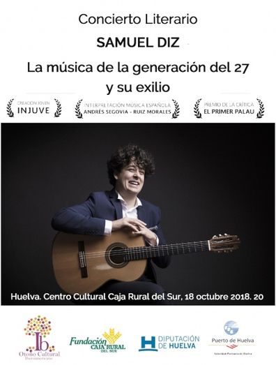 El guitarrista Samuel Diz ofrece un concierto literario centrado en la Generación del 27