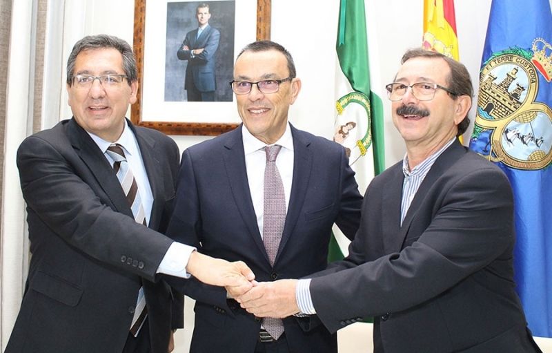 Diputación y Fundación Cajasol muestran su apoyo al Encuentro de Hermandades Rocieras