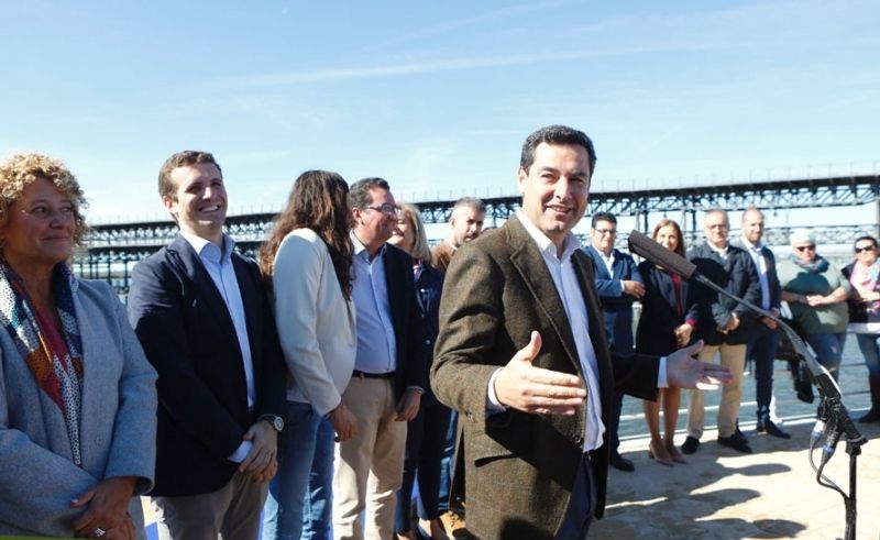 Casado asegura en Huelva que el PP romperá la 'inercia' que está 'arruinando' a Andalucía tras 40 años de PSOE