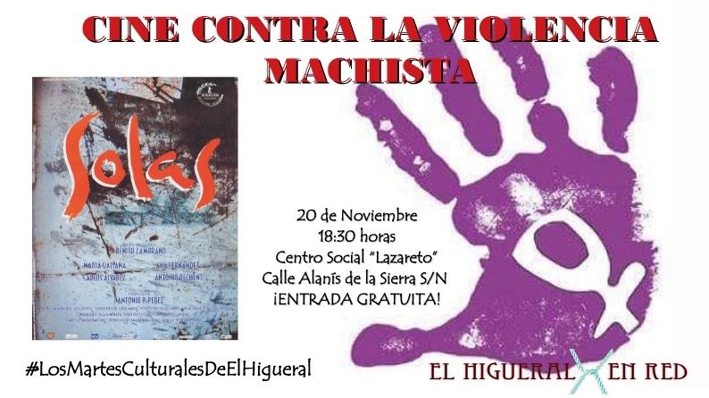 La película 'Solas' llega a Los Martes Culturales de El Higueral