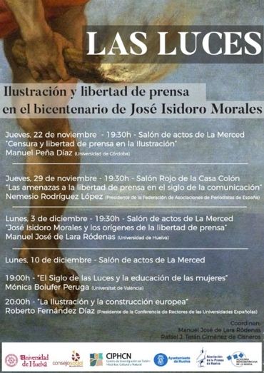 Arranca en la UHU el ciclo de conferencias dedicado a la Ilustración y la libertad de prensa