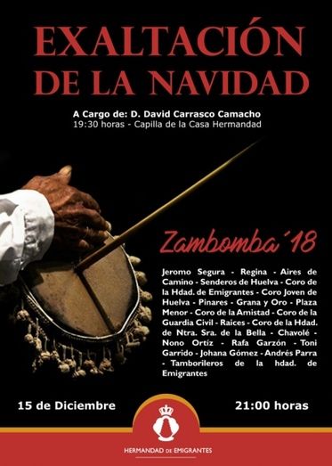 Regina y Jeromo Segura, participantes de lujo de la zambomba rociera de la Hermandad de Emigrantes