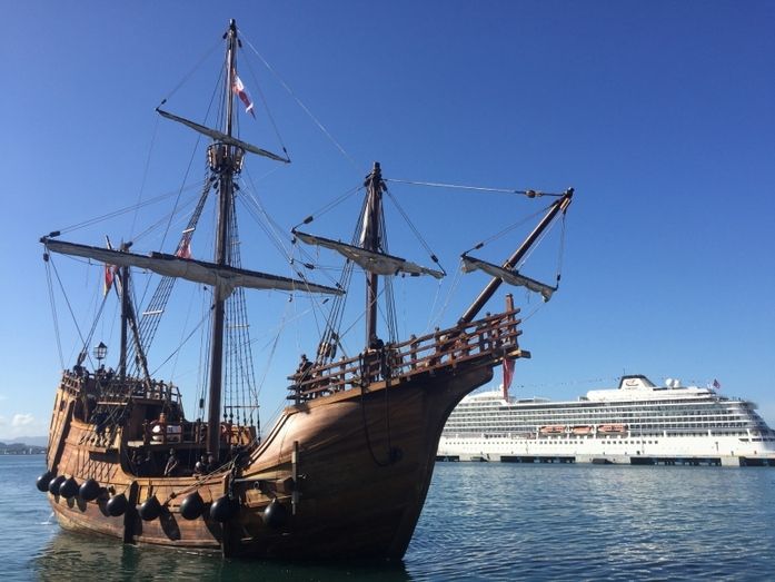 La réplica de la Nao Santa María llega a San Juan de Puerto Rico tras 22 días de navegación y 3.500 millas