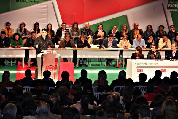 Aprobada por amplia mayoría la delegación onubense, encabezada por Mario Jiménez, al Congreso Federal