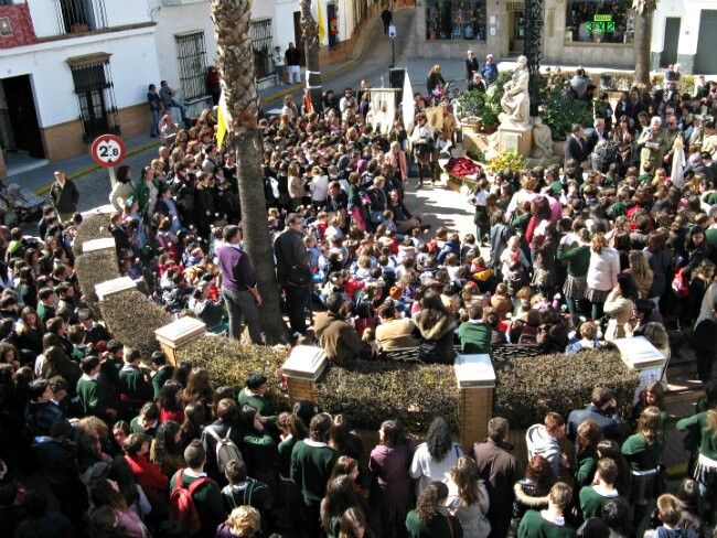 Multitudinaria inauguración en La Palma del monumento a Santa Joaquina de Vedruna