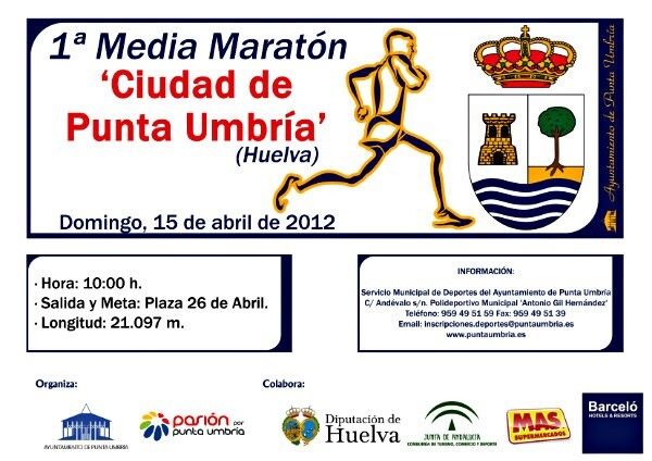 Más de 450 atletas competirán en la primera Media Maratón 'Ciudad de Punta Umbría'