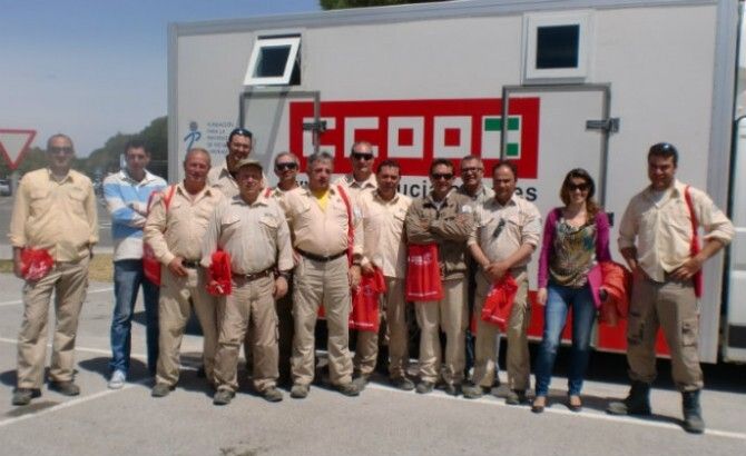CCOO recorre la provincia con el aula móvil de Prevención de Riesgos Laborales