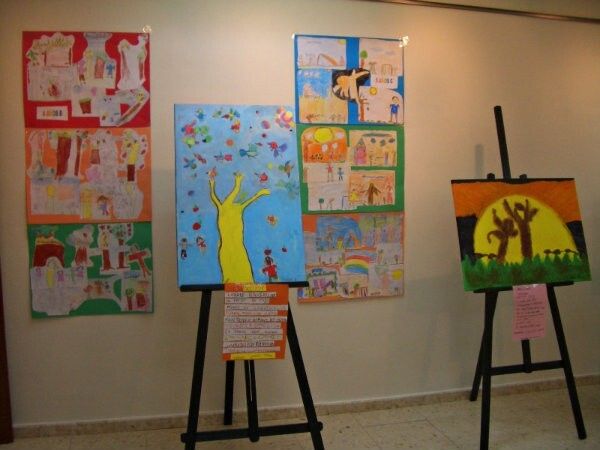 La Casa de la Cultura de Aljaraque acoge una exposición de los alumnos del CEIP Pura Domínguez