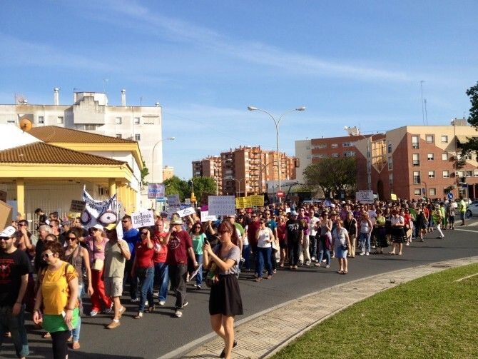 El movimiento 15-M vuelve con fuerza a las calles de Huelva