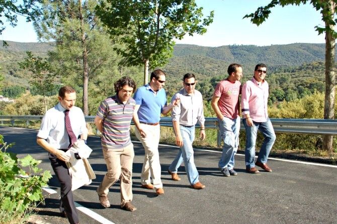 La obras de Diputación mejoran el acceso oeste a Linares de la Sierra