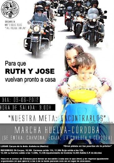 De Huelva a la Prisión de Alcolea en moto por la vuelta Ruth y José