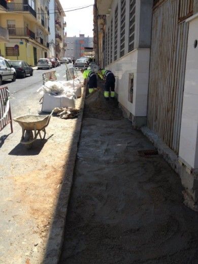 Renovación del acerado de algunas calles de Huelva