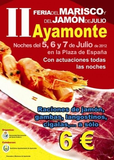 Este jueves comienza una nueva edición de la Feria del Marisco y del Jamón en Ayamonte