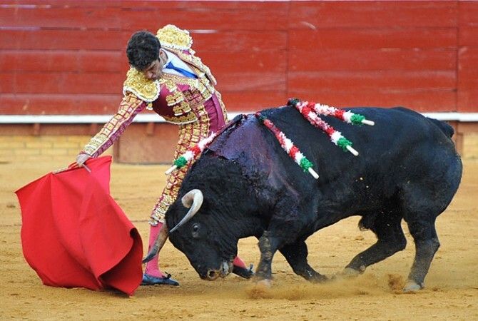 José Tomás sale por la puerta grande y Morante se queda con un solo trofeo
